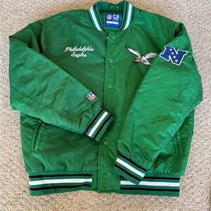 NFL Green Philadelphia Eagles Performance Jacket Large New